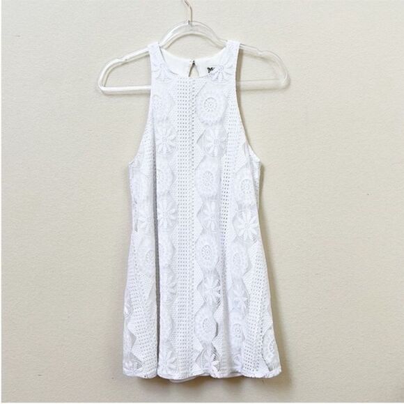 Show Me Your MuMu Embroidered Crochet Resort Dress - Picture 3 of 11